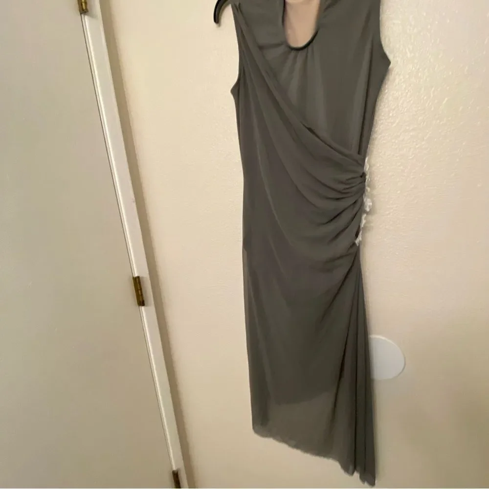 WEISSMAN Dance costume lyrical gray mesh dress Beneath Your Beautiful 12437 LC